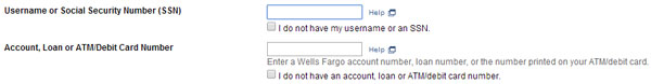 Wells Fargo Password Help