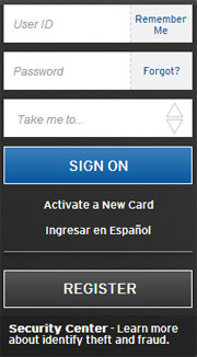 Sign-on to CitiCards