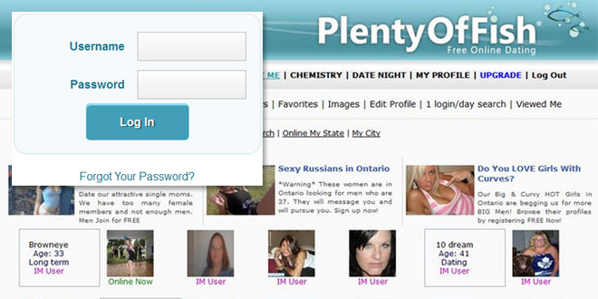 Plenty Of Fish Search Login