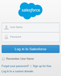 Salesforce Login form