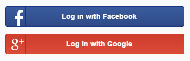 Zoosk login with Facebook or Google Plus.